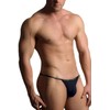 Doreanse Ribbed Modal T-thong - Navy - M
