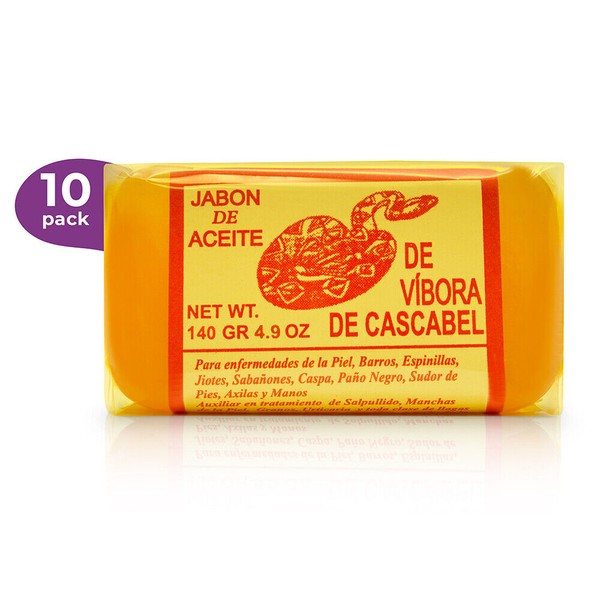 10 RATTLE SNAKE SOAP BARS/ 10 JABONES ACEITE DE VIBORA  DE CASCABEL 🐍✅