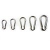 Stainless Steel Carabiner Set (4 Sizes: 6mm, 7mm, 8mm, 9mm) Carabiner 8mm 5ea