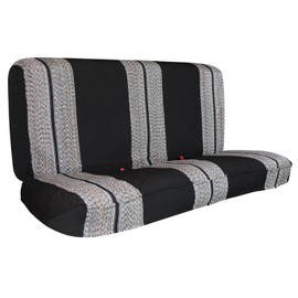 Leader Accessories Saddle Blanket Black Full Size Pickup Trucks Bench Seat Cover Universal Work with Bench Seats