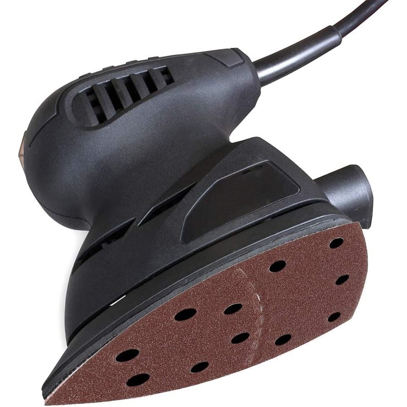 60pcs Mouse Detail Sander Sanding Pads 11 Holes Hook and