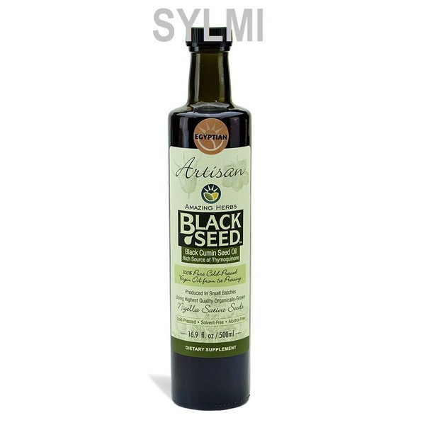 Amazing Herbs ORGANIC Pure RAW Egyptian BLACK SEED OIL 16.9oz Cold Pressed Cumin