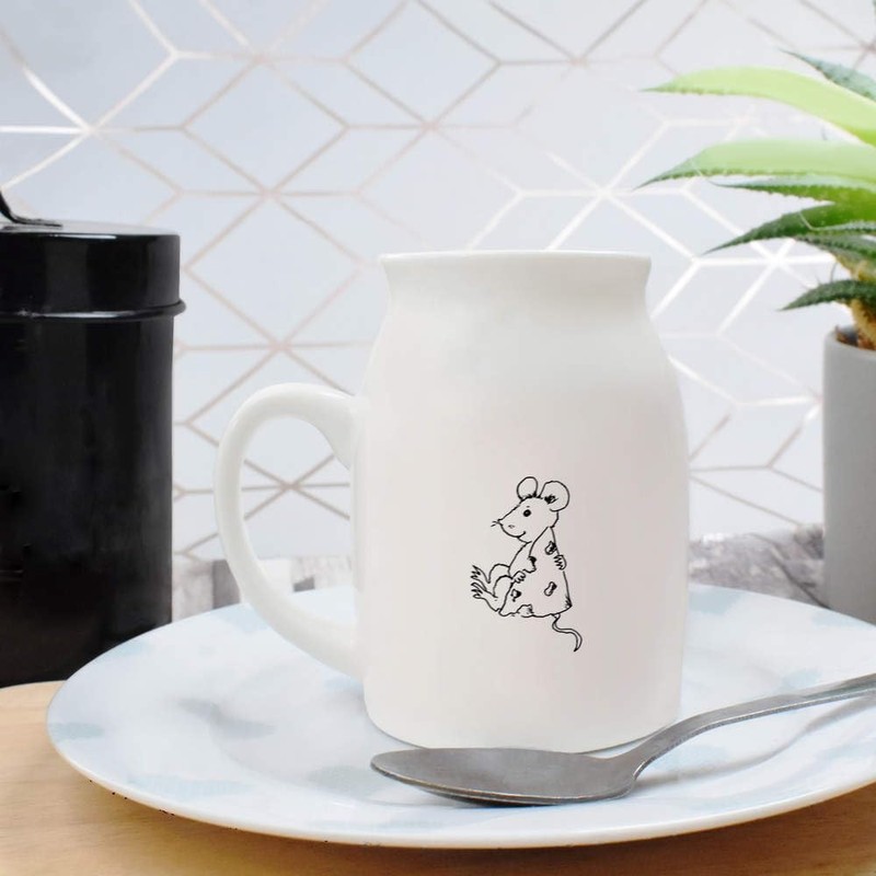 300ml 'Mouse with Cheese' Ceramic Milk Jug (MJ00001091)