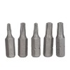 33Pcs Security Screw Hex Bit Set, Chrome Steel, 1/4in Shaft,