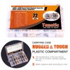 Tanstic 72 Sets 14mm and 18mm 4 Color Round Magnetic