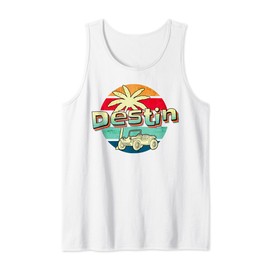 Destin Florida Retro Dune Buggy Fun Beach Vacation Gift Tank Top