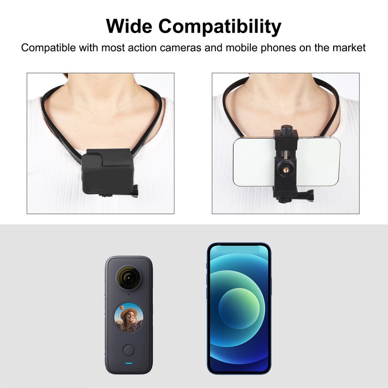 Neck Selfie Holder 180 Degrees Adjustable Detachable Smartphone Selfie Neck