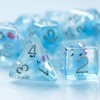 cusdie 7-Die DND Dice, Polyhedral Dice Set Filled with Animal,
