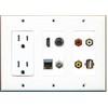 RiteAV - (3 Gang 15A Outlet HDMI Coax Composite Video