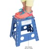ESSENTIALS 21048 15” Folding Step Stool, Wide Folding Step Stool,