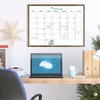 TORASO Dry Erase Monthly Calendar Board, Solid Pine Wood Rustic