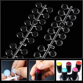 120tips/pack False Nail Tips Color Chart Flat Back with Adhesive Sticker for UV/Gel/Polish Color Display Card Chart Item type: False Nail Tips Color Chart,HJ-NT064(Clear Color)