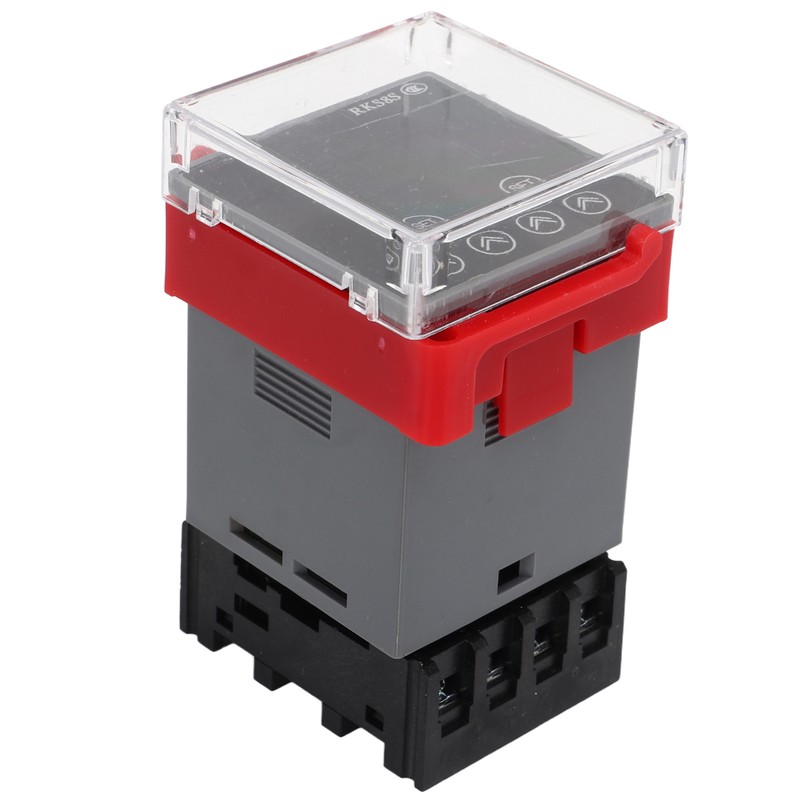 Time Relay LCD Display Multifunctional PP Flame Retardant Housing Delay