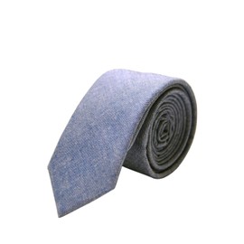 JNJSTELLA - Corbata de algodón sólido para hombre, con caja de regalo, varios colores, Azul, Talla única