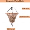 Bell 8.5FT Antique Copper Color Plated Rain Chains for Drain