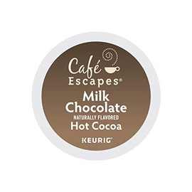 Cafe Escapes, Milk Chocolate Hot Cocoa, Single-Serve Keurig K-Cup Pods, 96 Count (4 Boxes of 24 Pods)