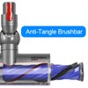 FUNTECK Anti-Tangle Brush Bar with End Cap for Dyson Motorbar