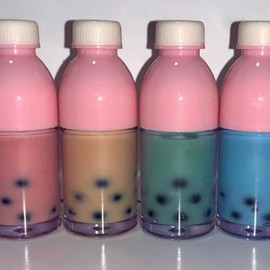 Boba lipgloss matcha mango strawbery blueberry coffee boba gloss moisturizing non sticky lipgloss vegan cruelty free - Specification: Strawberry / pink