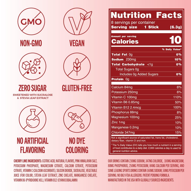 TREVI™ Sugar Free Electrolytes - Drink Mix Hydration Powder Packets