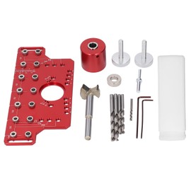 Shelf Pin Drilling Jig Drill Guide Drilling Template Woodworking Tools Cabinet Hinge Jig Drill Guide for Straight Holes