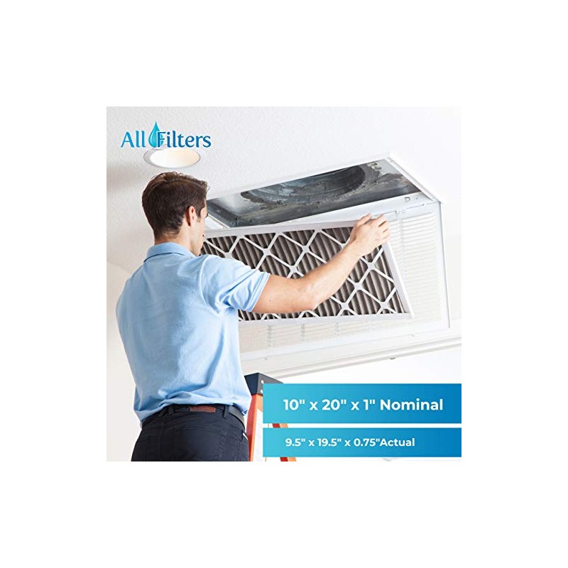 SpiroPure 10x20x1 MERV 11 Pleated Air Filters - Made in