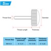 PATIKIL M5x8 mm Knurled Thumb Screws 20pcs Male Thread Round