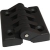 3D24_eu Heavy-Duty Hinge, Contemporary Style, Fibreglass-Reinforced Polyamide (PA) Plastic, Black,