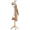 Pipishell Coat Rack Sturdy Wooden Coat Rack Stand, Adjustable Coat
