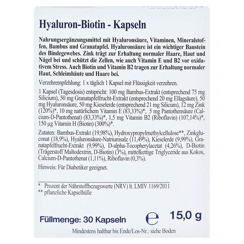 Hyaluronic Biotin Capsules