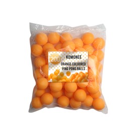 200 x Orange Ping Pong Balls Table Tennis 40mm No Logos Plain Ideal for Cat Dog Pet Toy School Crafts