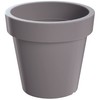 Prosper Plast Lofly Flowerpot, 34.5 x 31.8 cm, Stone Grey,
