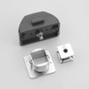 CENPEK Square Cupboard Push Button Lock Metal Drawer Knobs Door