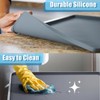 Bedside Commodes Mat Portable Bedside Toilet Mat with Raised Edge,