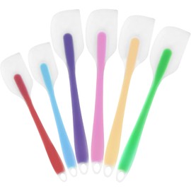 6PCS Espatulas Silicona, Resistencia a Altas Temperaturas Espatula Cocina, No Tóxico y Sin Olor Espátula de Silicona Miserables Espatula Silicon para Hornear, Mezclar y Cocinar.
