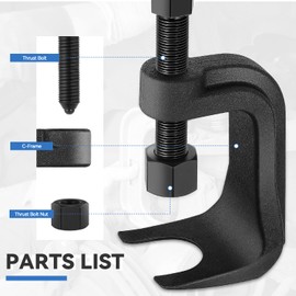 Auto Dynasty Ball Joint Romover Kit with C-Frame U-Joints Press Removal Tool Set Ball Joints Extends up to 2-3/8" for Car Truck SUV