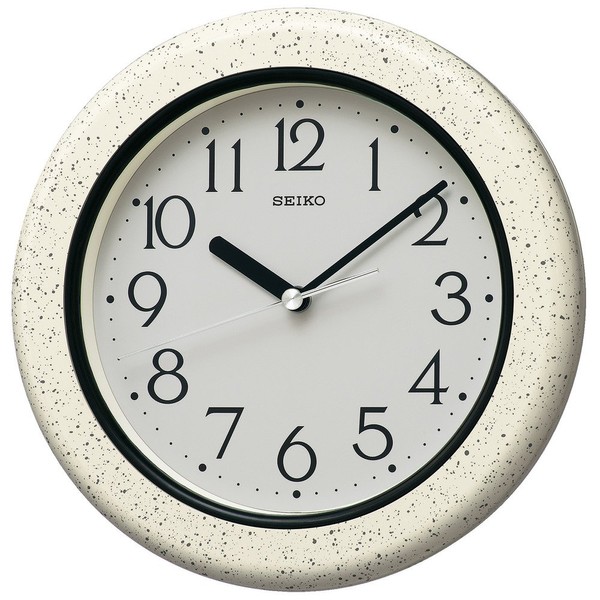 Seiko clock wall clock analog Life Waterproof Reinforced Moisture-proof Dust-proof Kitchen and Bath Gray Pattern ks441h Seiko