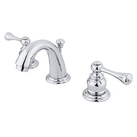 Kingston Brass KB911BL Vintage High Rise Mini Widespread Lavatory Faucet, Polished Chrome