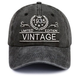 Gifts for 90 Year Old Woman, 90th Birthday Decorations for Men, 1935 Birthday Gifts Hat Party Favors Retirement Baseball Cap