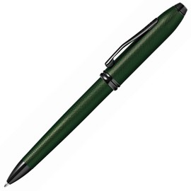 Cross Townsend Midnight Green Micro Knurled and Sandblasted Matte Black PVD w/Matte Black PVD Appointments Ballpoint Pen