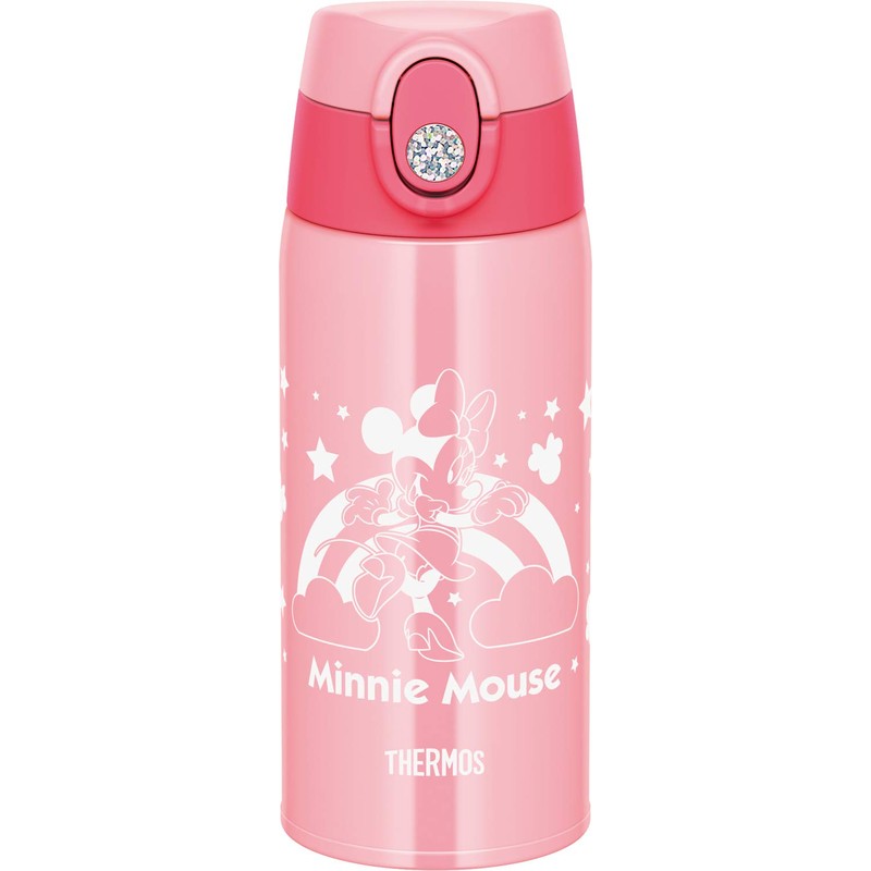 Thermos FJO-600WFDS P Vacuum Insulated 2-Way Bottle, Minnie Pink 2-Way