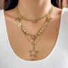 CJIAYUJEW Layered Star Necklace for Women Stacked Beaded Choker Necklaces