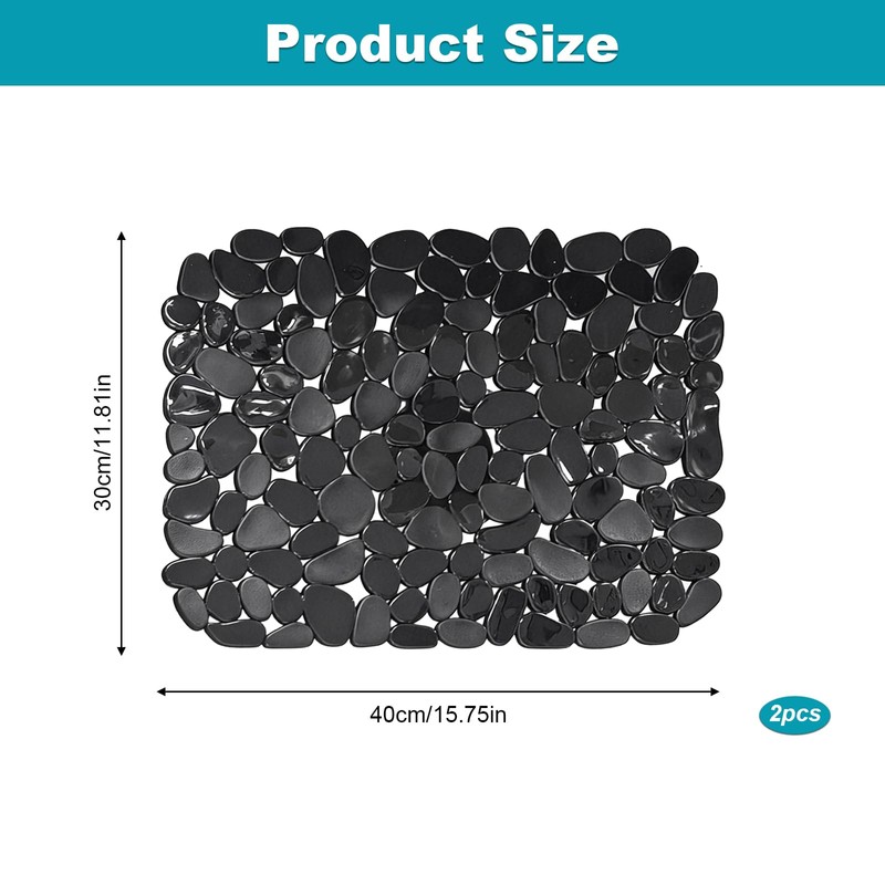 2 Pack Sink Protector Mat 40 * 30cm Kitchen Sink