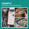 (50 Sheets) HA SHI Self Adhesive Laminating Sheets, No Machine