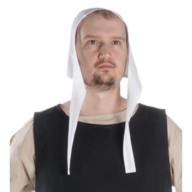 Medieval Top Hat White Middle - White - Large