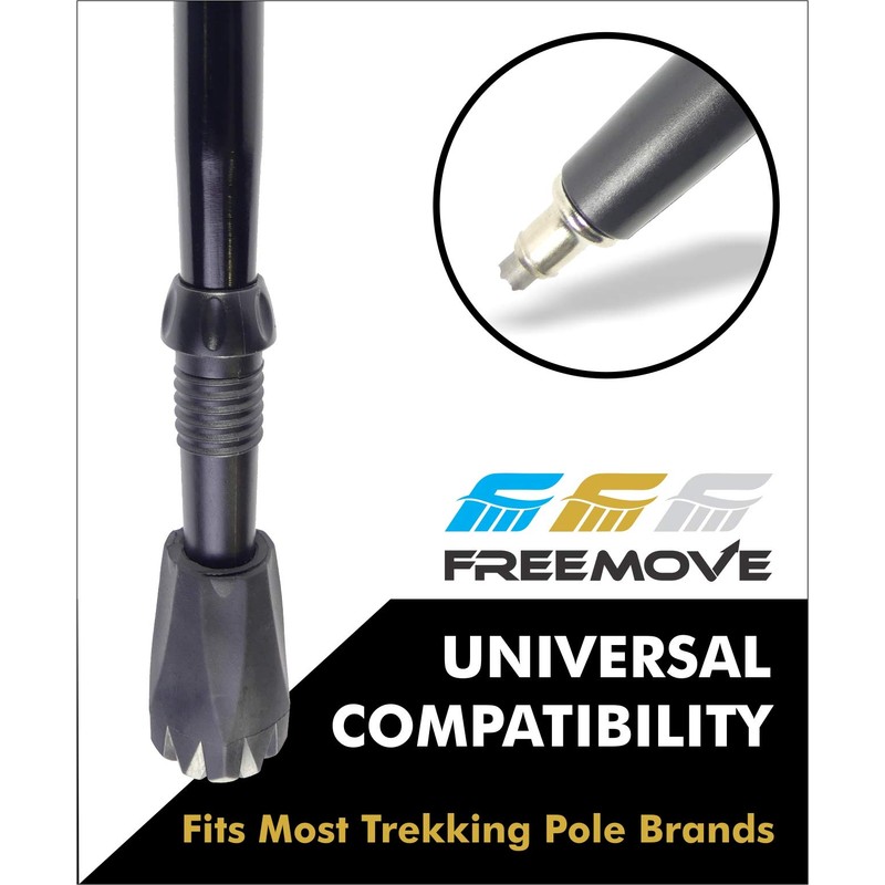 Trekking Poles Rubber Tips Replacements - 4 Pack Extra Durable