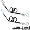 Eorbow 2 Packs 44-1/2'' Trailer Safety Cables, Vinyl-Coated Coiled Towing