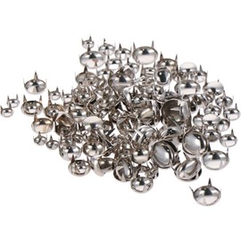 YYlingx 120Pcs 6/8/10/12mm Mixed Silver Claw Nailhead Round Dome Studs Mini Assorted Kit Leathercraft Rivet Metal DIY Decorations