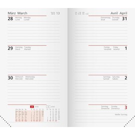 rido/idé Calendar Weekly Replacement Calendar Model Pocket Planner Int. 2026