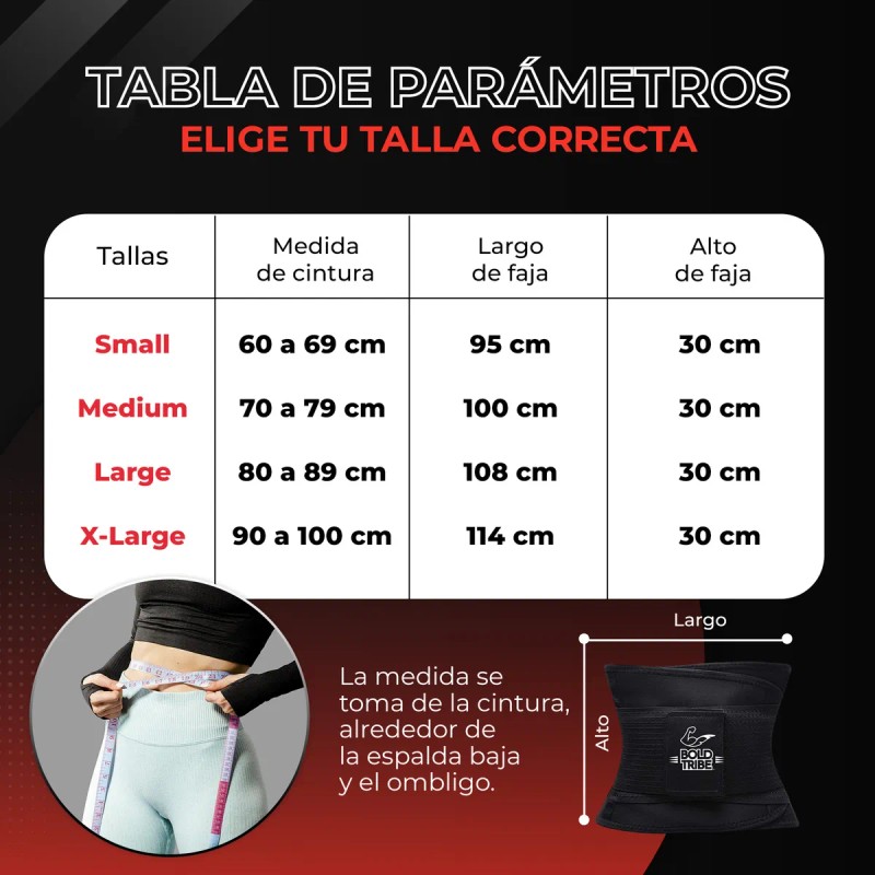 Faja Moldeadora Deportiva Gym Talle Alto 30 Cm Bold Tribe