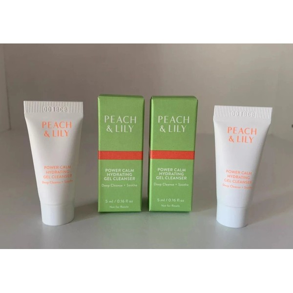 2X Peach & Lily Power Calm Hydrating Gel Cleanser 0.16oz